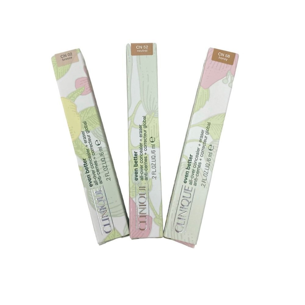 Clinique Even Better All-Over Concealer + Eraser 0.2 Fl Oz CN02 CN52 CN58